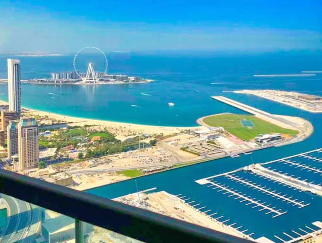 شقة White Sage - Incredible Full Sea And Dubai Eye View In Marina المظهر الخارجي الصورة